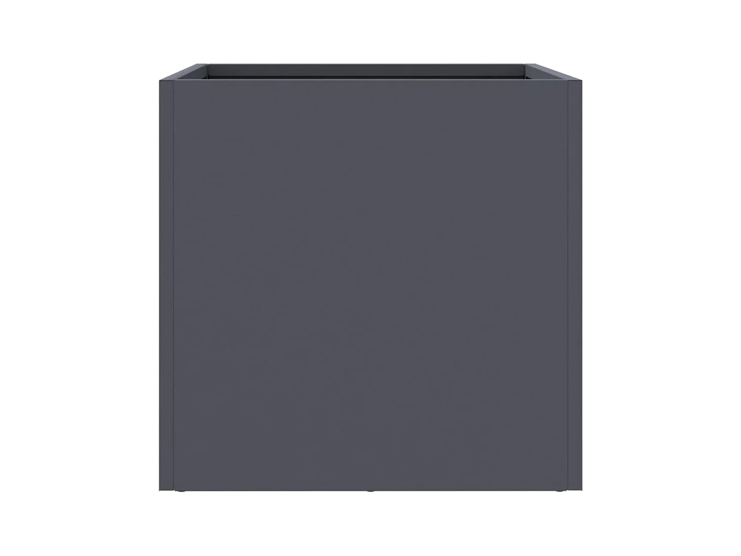 Fioriera aiuola rialzata vassoio piante fiori terrazza giardino 32 x 30 x 29 cm acciaio antracite 02_0037505