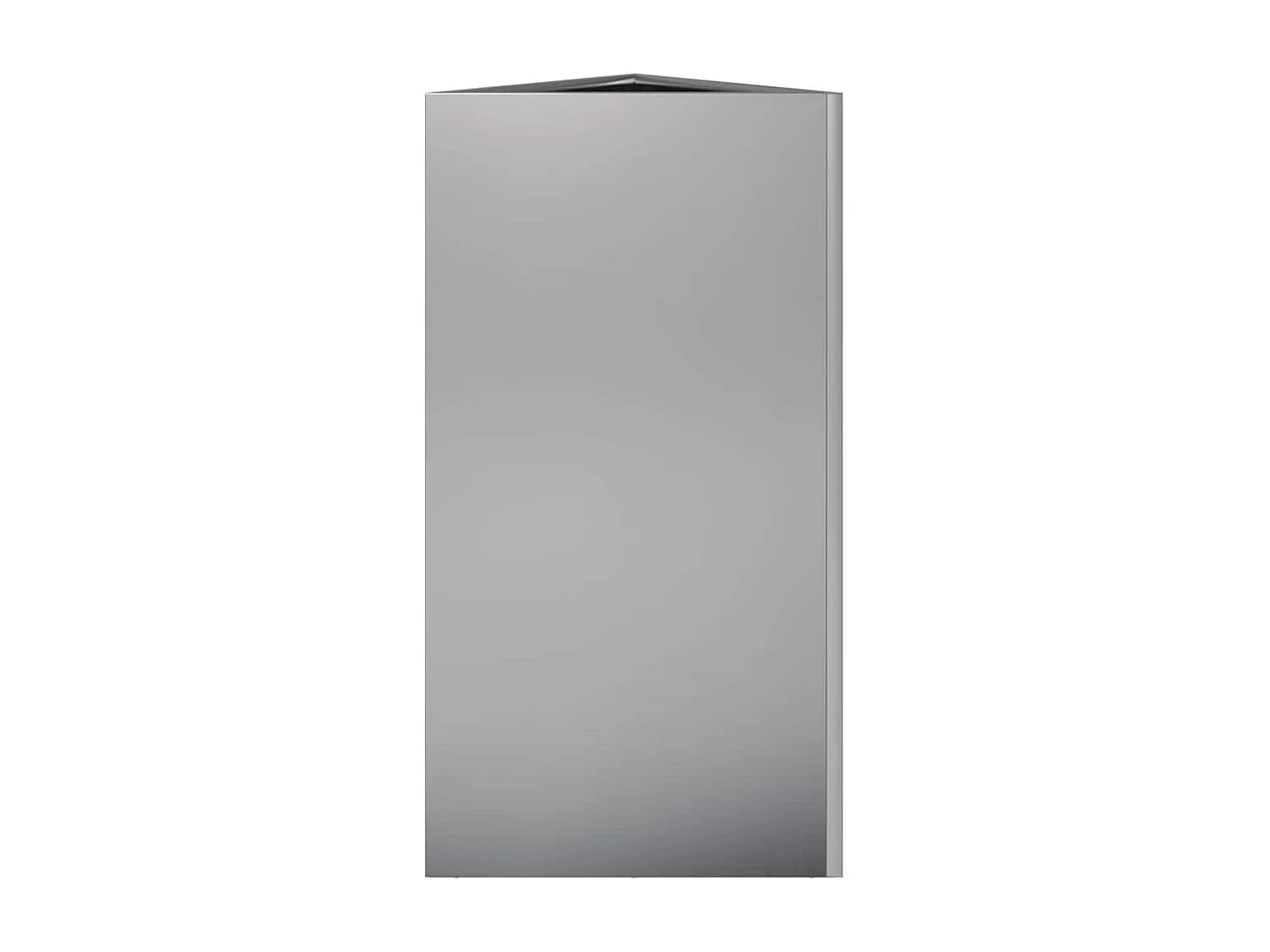 Vaso per fioriera aiuola rialzata piante fiori giardino terrazze set da 2 triangolari 40 x 34,5 x 70 cm acciaio zincato argento 02_0039102