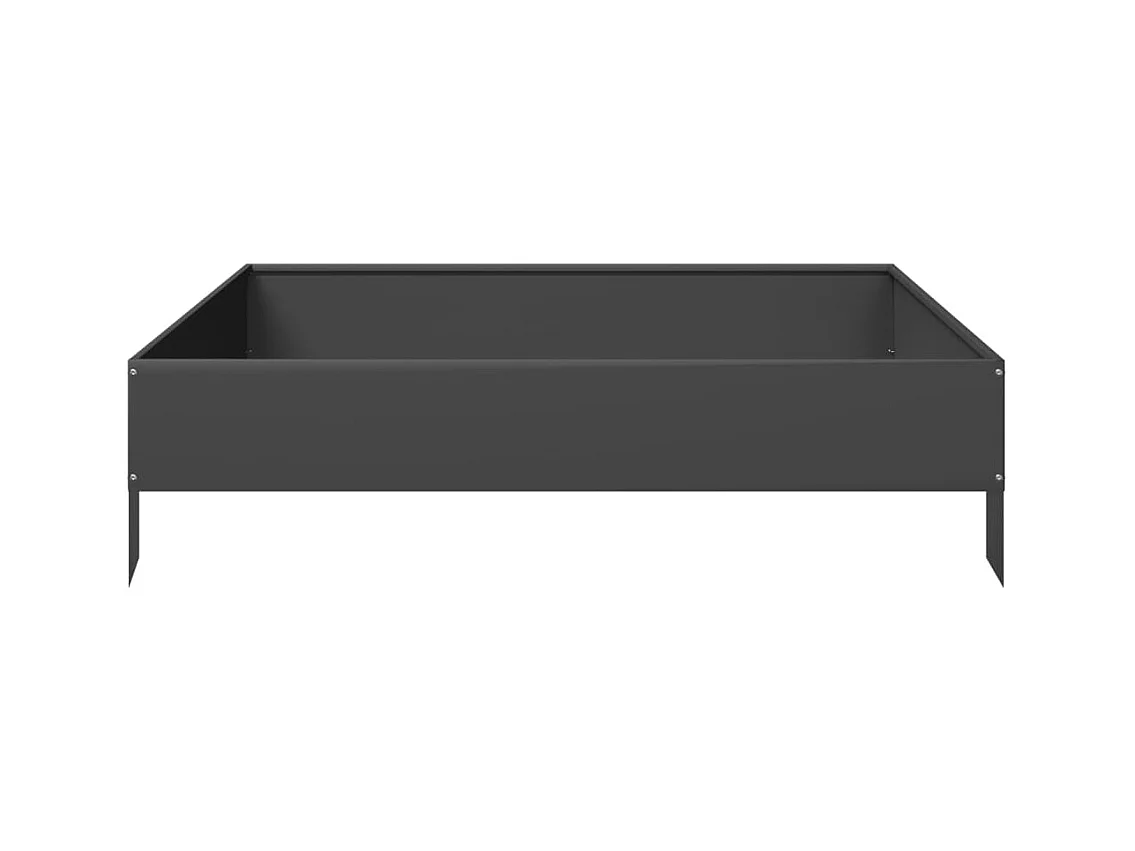 Jardinière bac lit surélevé noire 100 x 100 x 26 cm 02_0039273