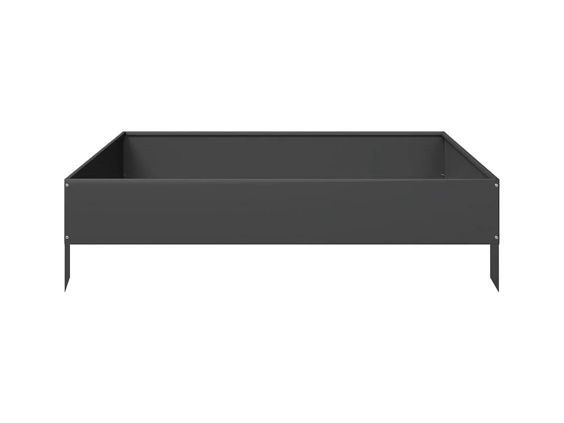 Jardinière bac lit surélevé noire 100 x 100 x 26 cm 02_0039273