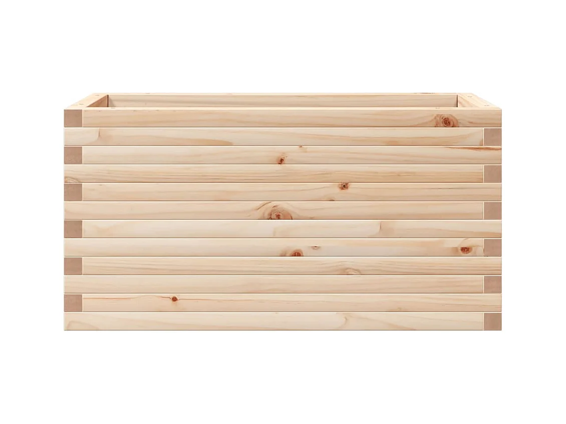 Jardinière bac lit surélevé bois marron 90 x 40 x 45.5 cm 02_0037976