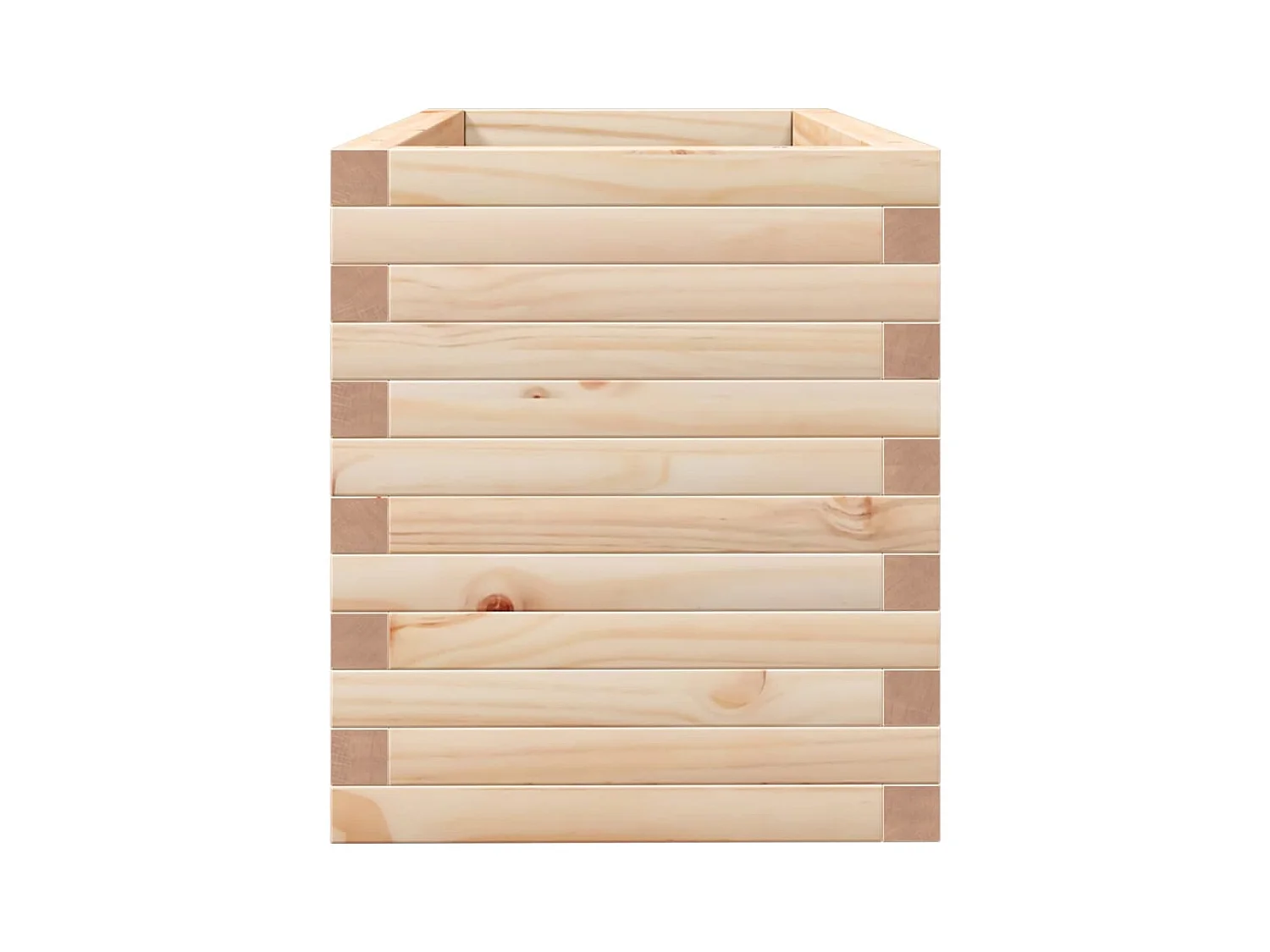 Jardinière bac lit surélevé bois marron 90 x 40 x 45.5 cm 02_0037976