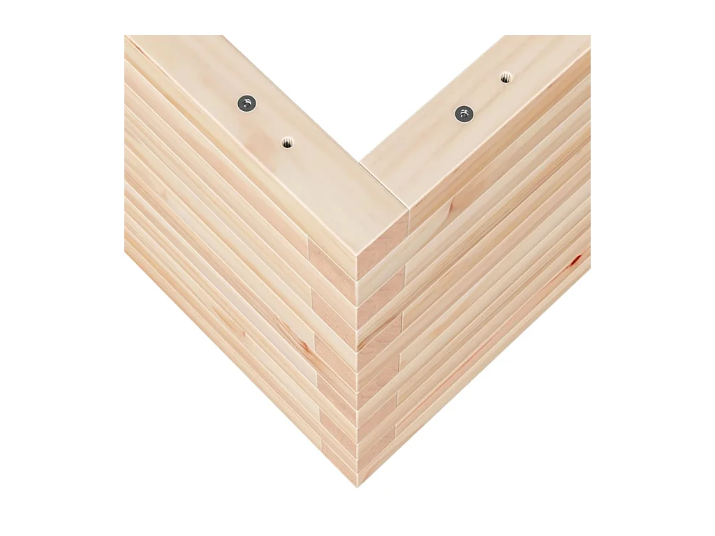 Jardinière bac lit surélevé bois marron 90 x 40 x 45.5 cm 02_0037976