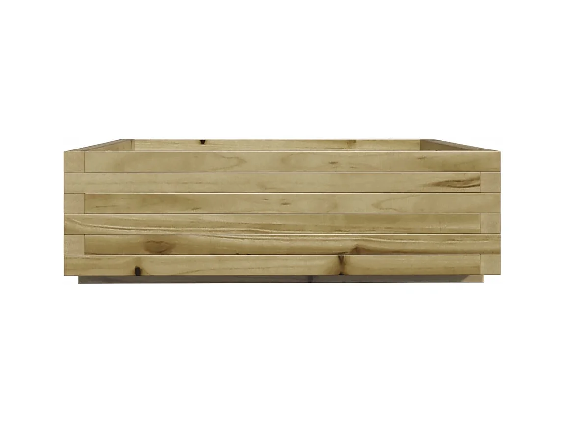 Jardinière bac lit surélevé bois marron 80 x 80 x 45438 cm 02_0037891