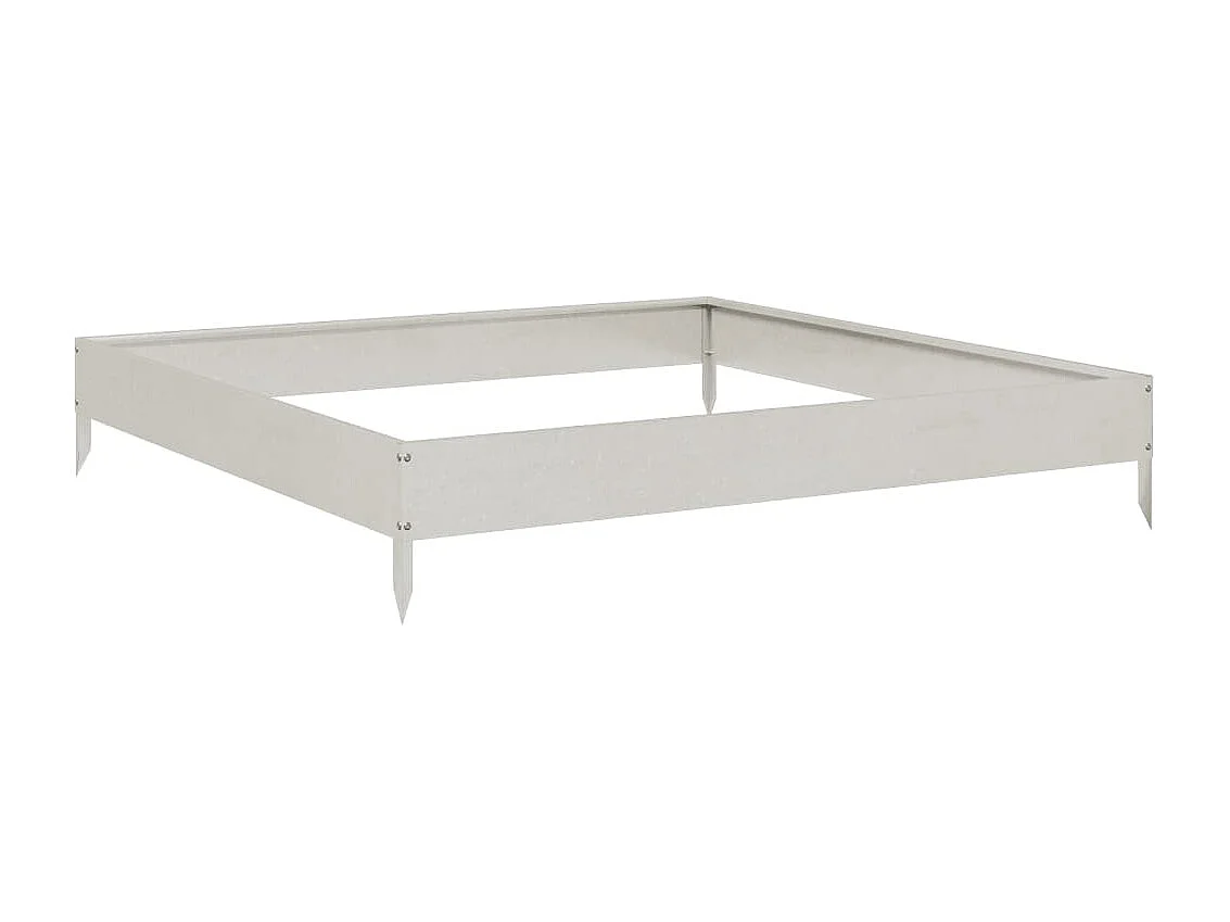 Jardinière bac lit surélevé argenté 100 x 100 x 45430 cm 02_0039261