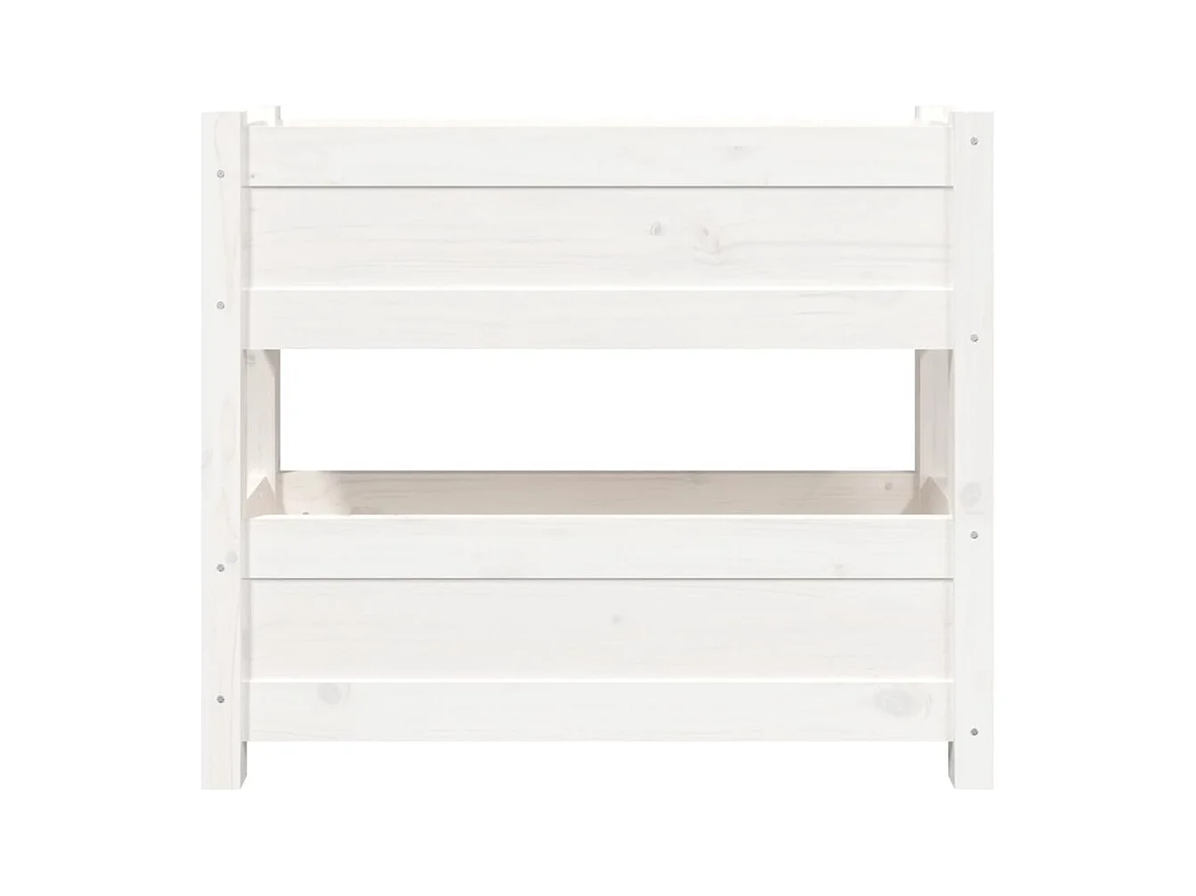 Jardinière bac lit surélevé bois blanche 77 x 25 x 66 cm 02_0037850