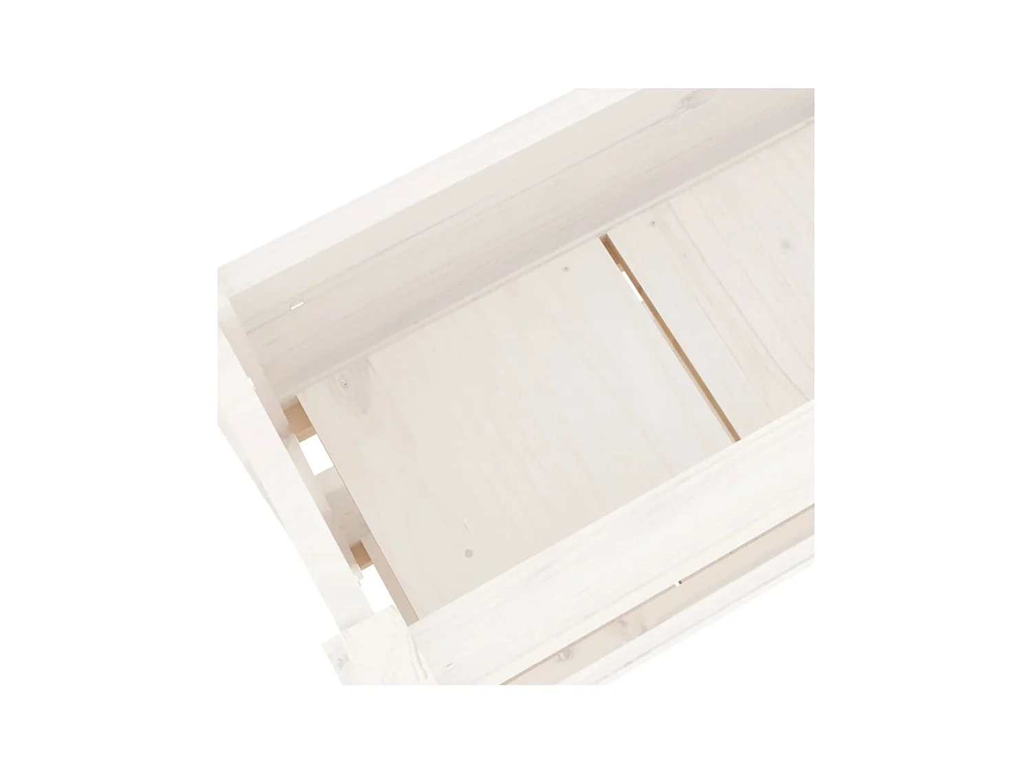 Jardinière bac lit surélevé bois blanche 77 x 25 x 66 cm 02_0037850