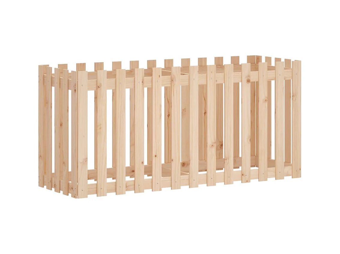 Jardinière bac lit surélevé marron 150 x 50 x 70 cm 02_0039802