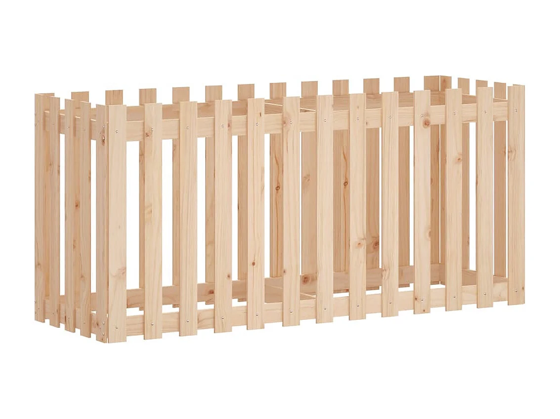 Jardinière bac lit surélevé marron 150 x 50 x 70 cm 02_0039802