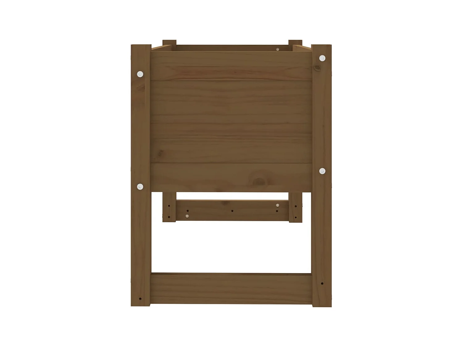 Vassoio per fioriera aiuola rialzata piante fiori terrazza giardino 78 x 40 x 52 cm legno massello di pino marrone 02_0037856