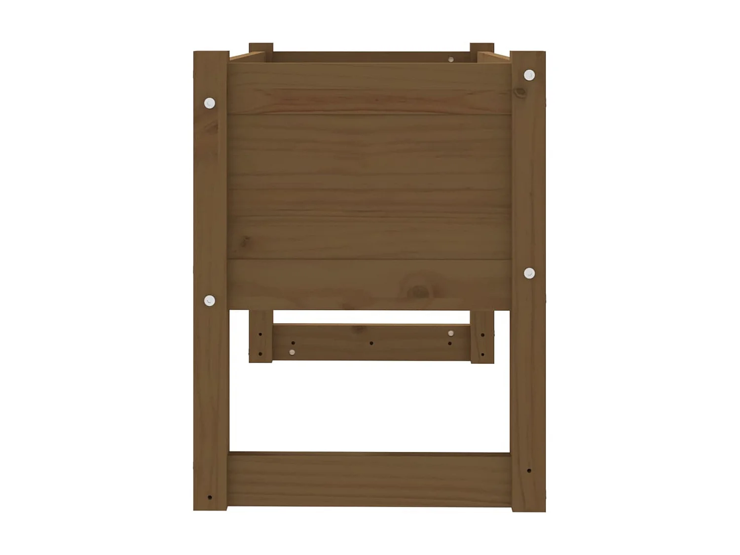 Vassoio per fioriera aiuola rialzata piante fiori terrazza giardino 78 x 40 x 52 cm legno massello di pino marrone 02_0037856