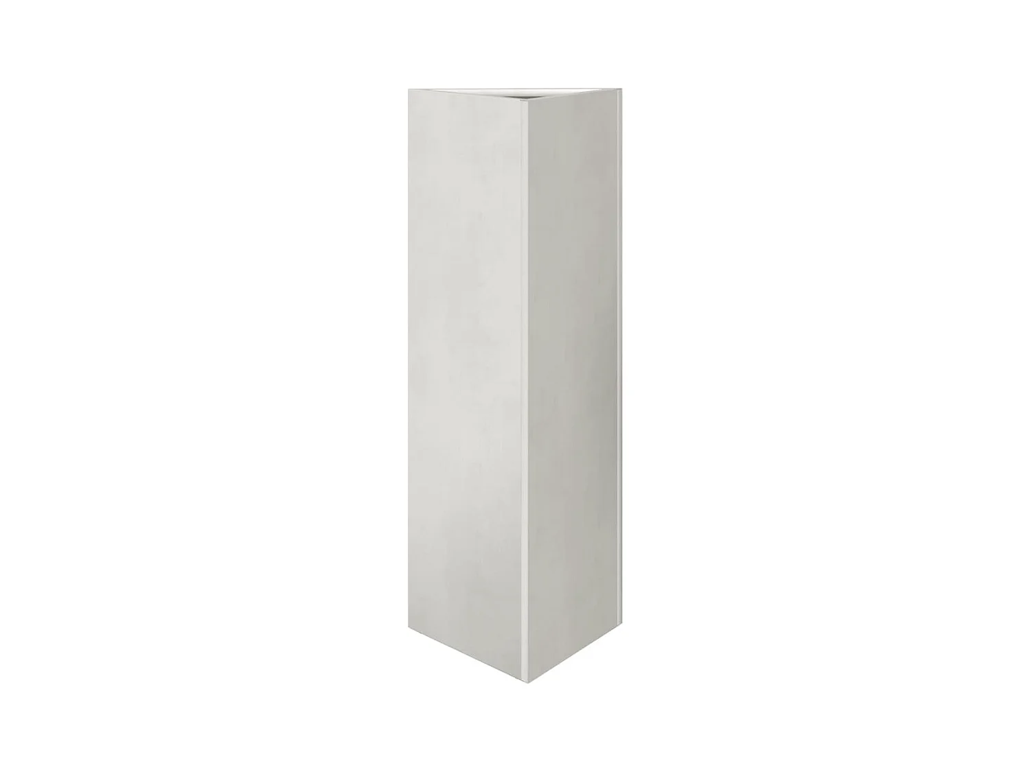 Vassoio per fioriera aiuola rialzata piante fiori terrazzo giardino triangolare 30 x 26 x 75 cm acciaio inox Argento 02_0038807