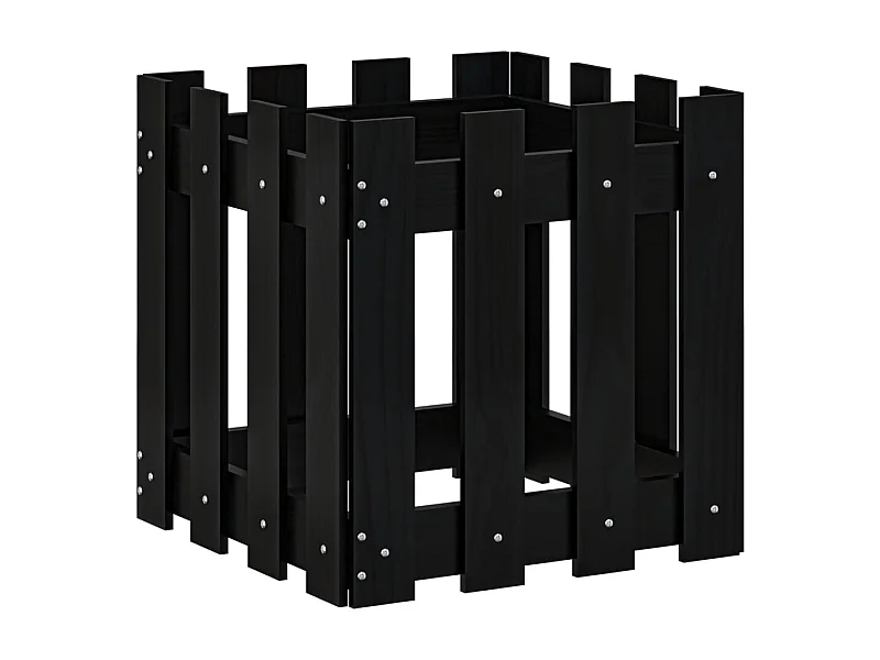 Jardinière bac lit surélevé noire 40 x 40 x 40 cm 02_0038096