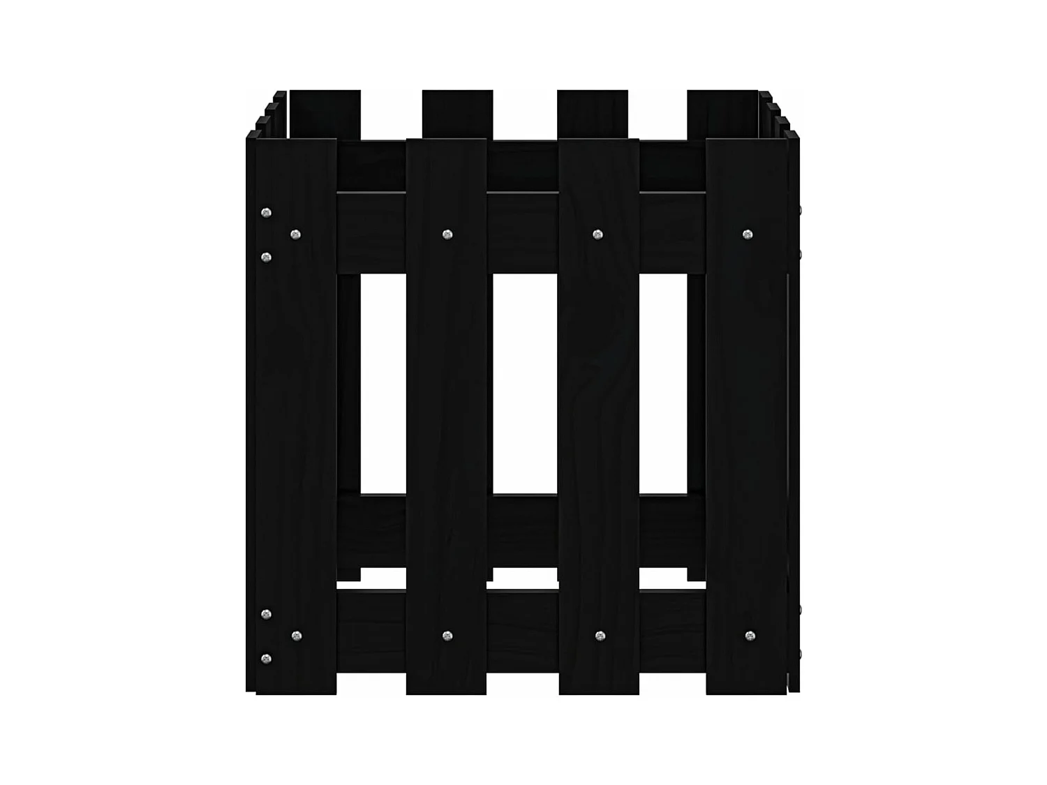 Jardinière bac lit surélevé noire 40 x 40 x 40 cm 02_0038096