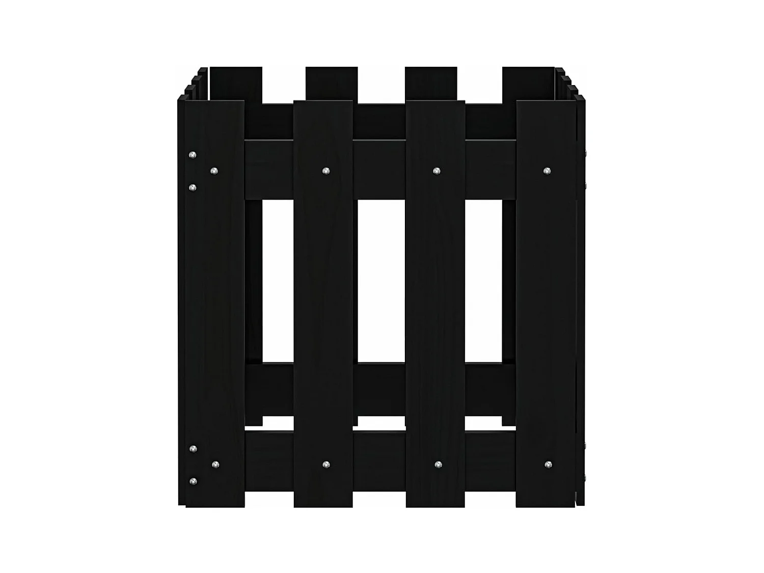 Jardinière bac lit surélevé noire 40 x 40 x 40 cm 02_0038096