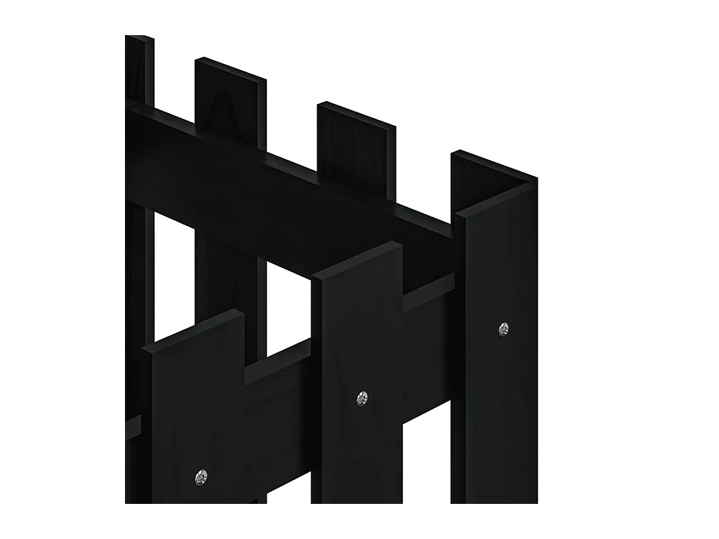 Jardinière bac lit surélevé noire 40 x 40 x 40 cm 02_0038096