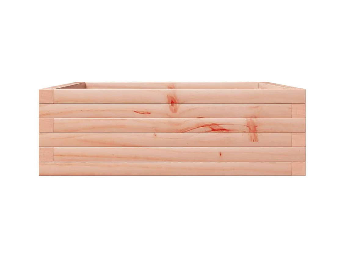 Jardinière bac lit surélevé bois marron 70 x 70 x 23 cm 02_0037808