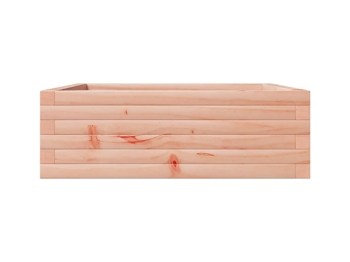 Jardinière bac lit surélevé bois marron 70 x 70 x 23 cm 02_0037808