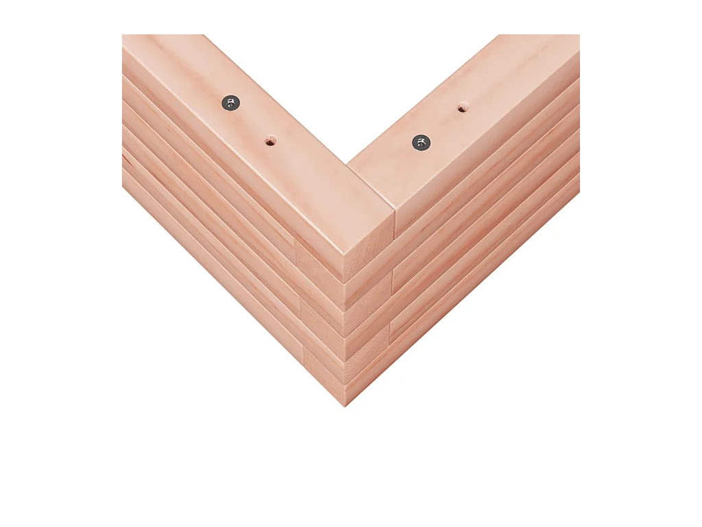 Jardinière bac lit surélevé bois marron 70 x 70 x 23 cm 02_0037808