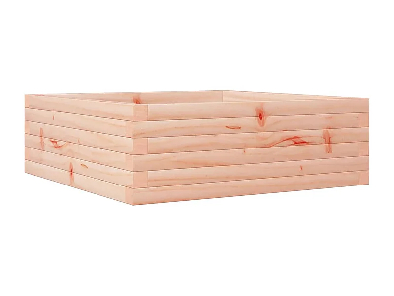 Vassoio per fioriera aiuola rialzata piante fiori terrazza giardino 70 x 70 x 23 cm legno massello marrone Douglas 02_0037808