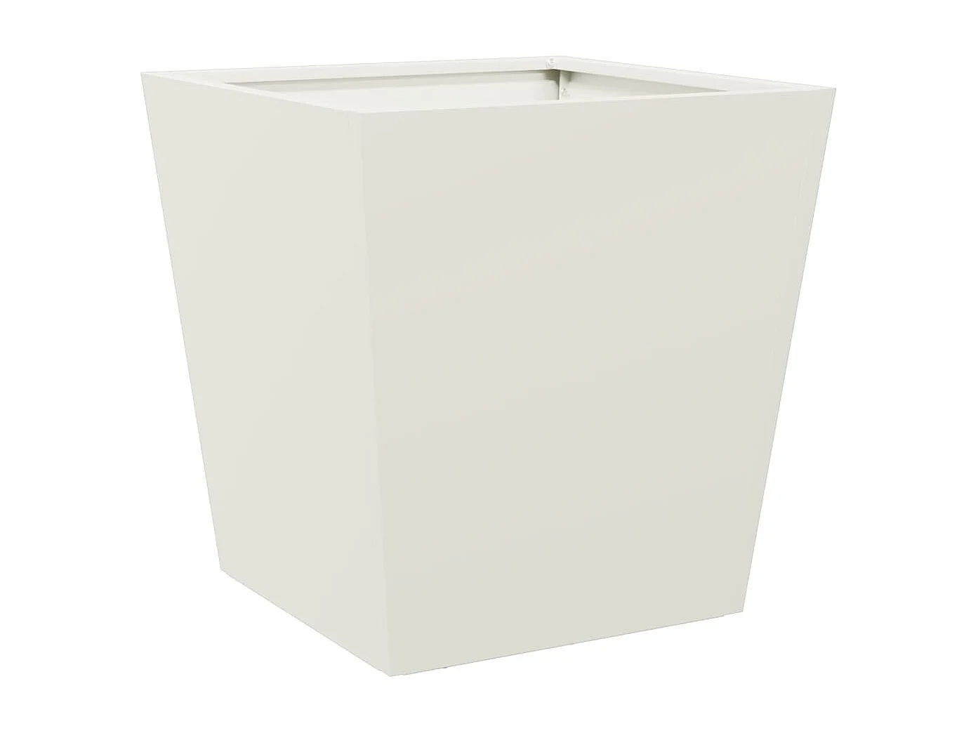 Macetero para bancal elevado plantas flores jardín terrazas juego de 2 40 x 40 x 40 cm blanco acero 02_0038951