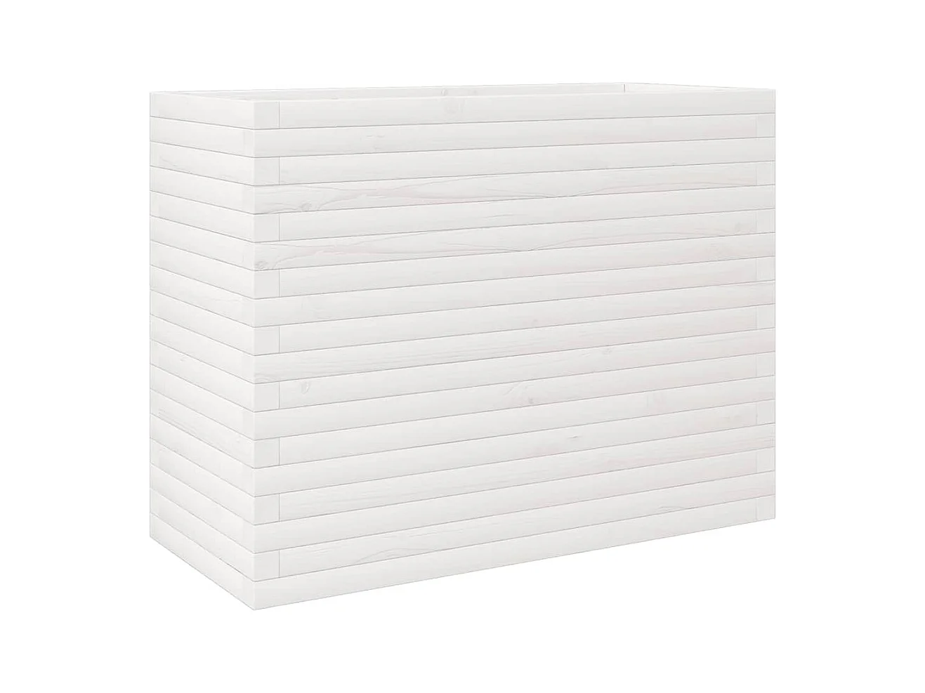 Jardinière bac lit surélevé bois blanche 90 x 40 x 68.5 cm 02_0037992