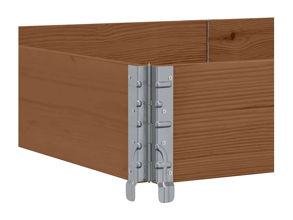 Jardinière bac lit surélevé bois marron 150 x 100 x 45433 cm 02_0037422