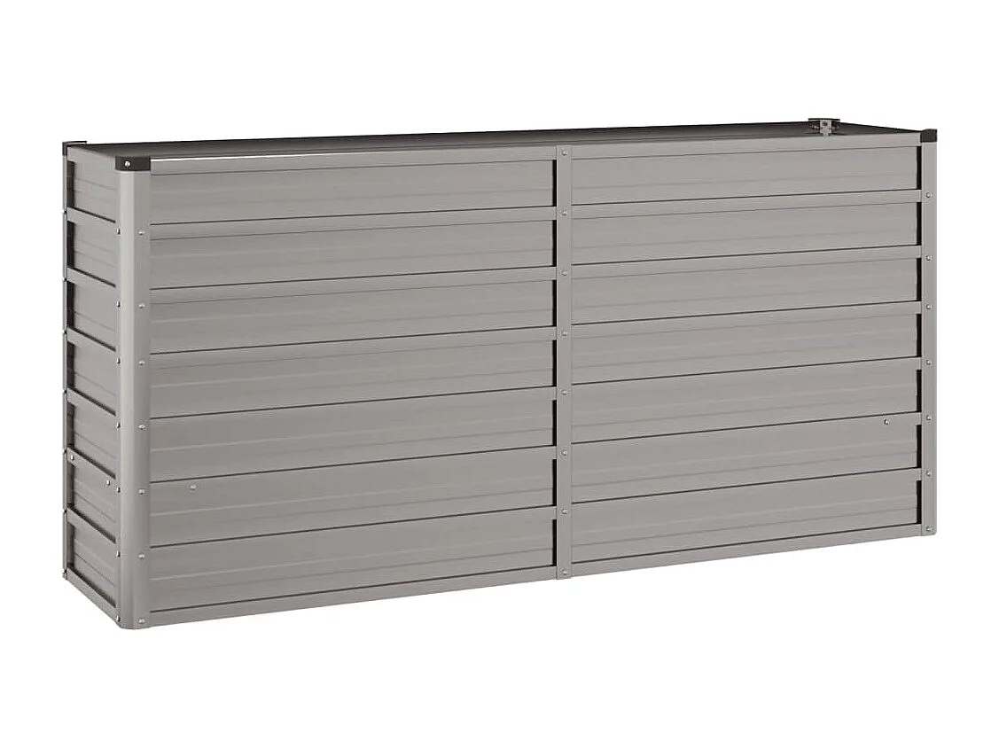 Macetero bancal elevado plantas flores terraza jardín oxidado 160 x 40 x 77 cm acero corten marrón 02_0039863