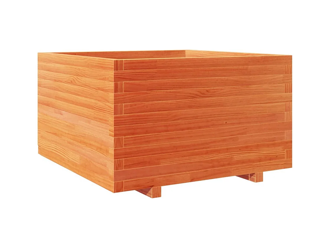 Vassoio per fioriera aiuola rialzata piante fiori terrazza giardino cera 70 x 70 x 49,5 cm legno di pino massiccio marrone 02_0038492