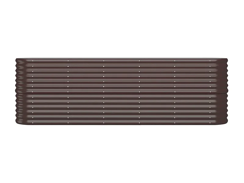 Jardinière bac lit surélevé marron 224 x 40 x 68 cm 02_0039552