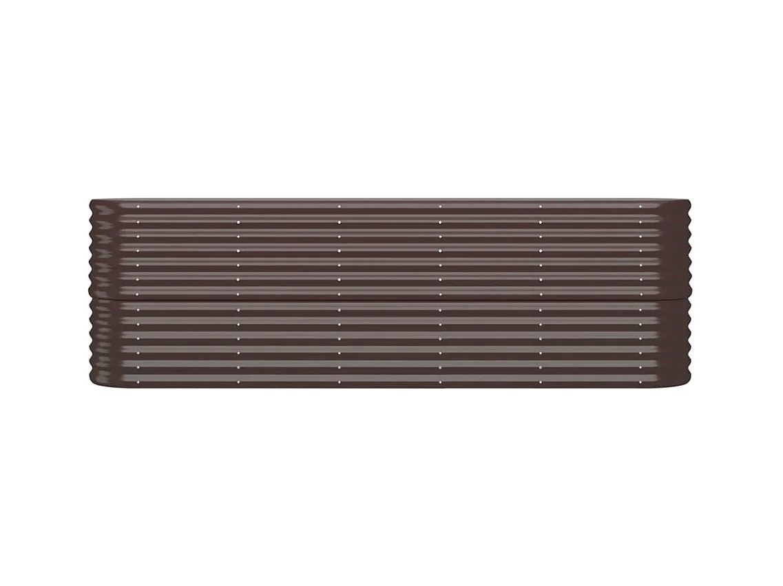 Jardinière bac lit surélevé marron 224 x 40 x 68 cm 02_0039552