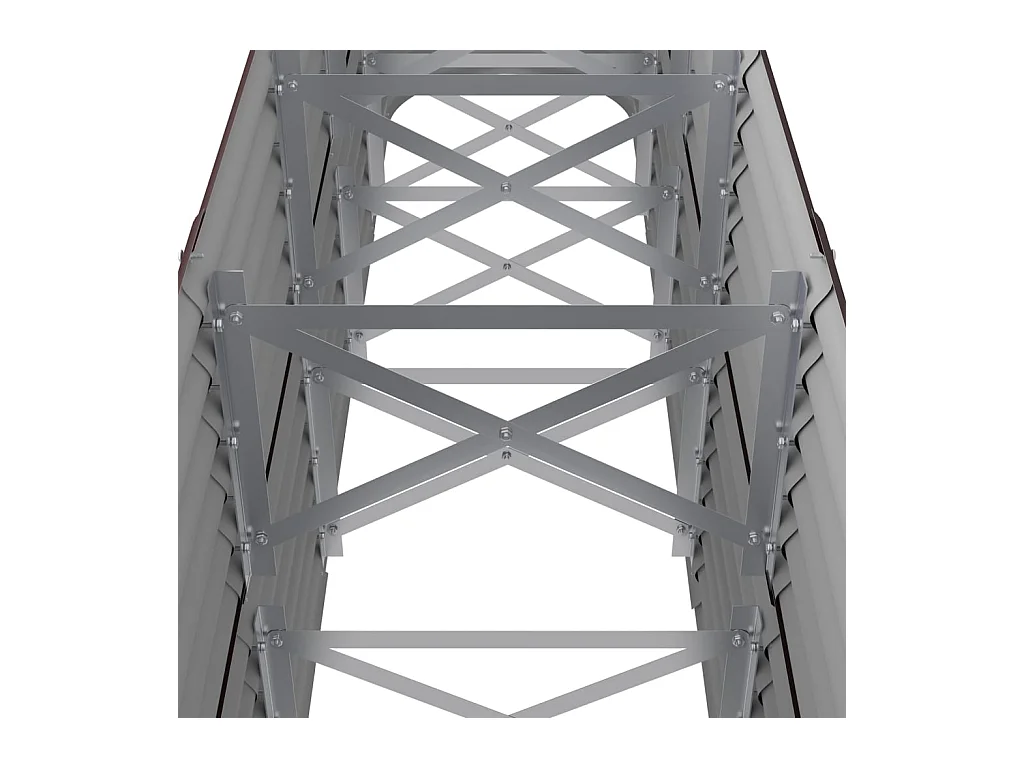 Jardinière bac lit surélevé marron 224 x 40 x 68 cm 02_0039552