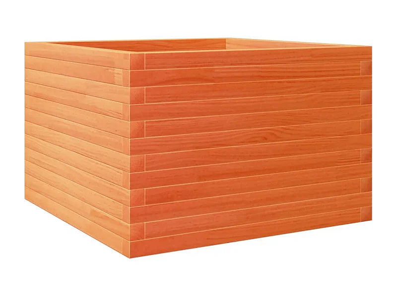 Jardinière bac lit surélevé bois marron 70 x 70 x 45.5 cm 02_0038490