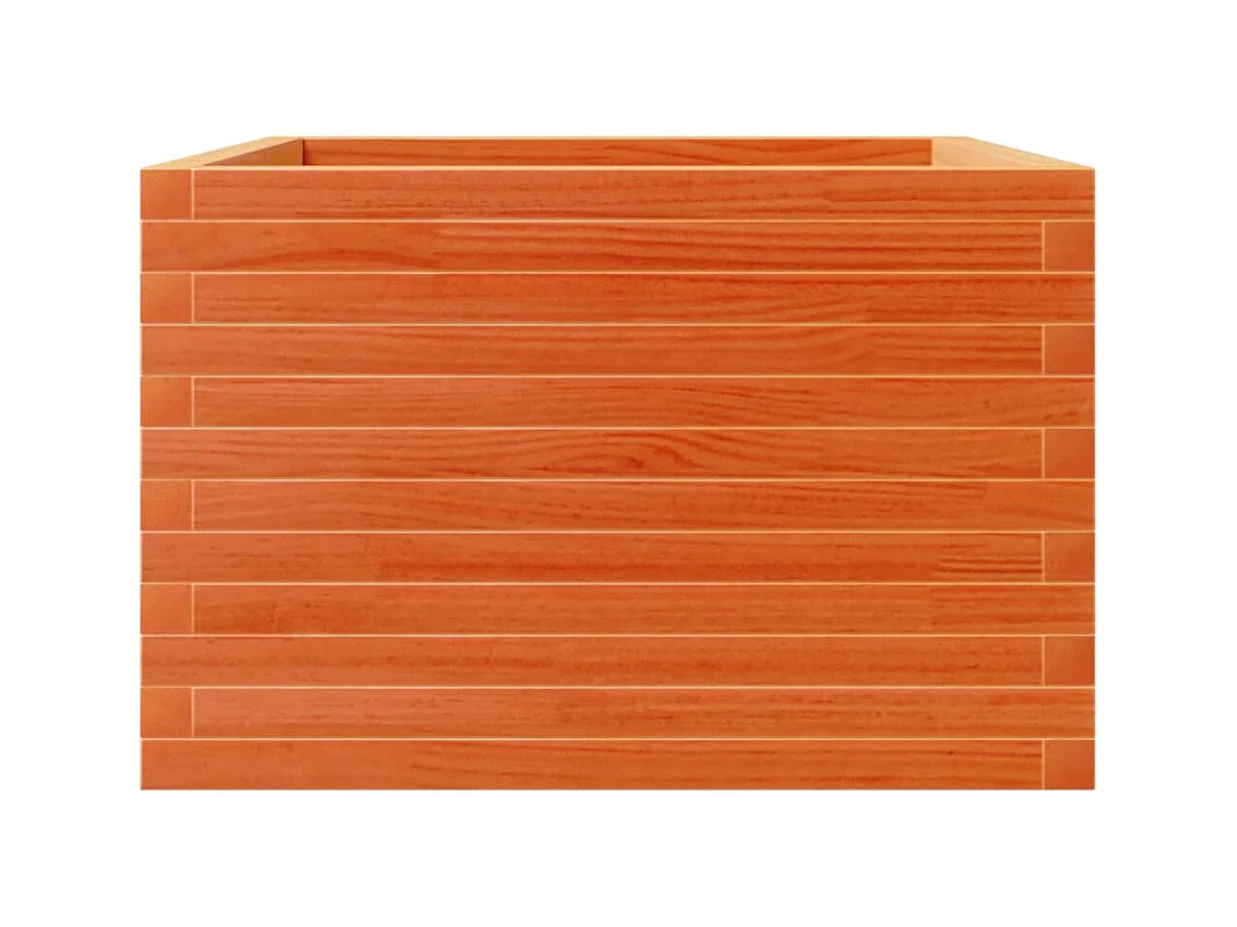 Jardinière bac lit surélevé bois marron 70 x 70 x 45.5 cm 02_0038490