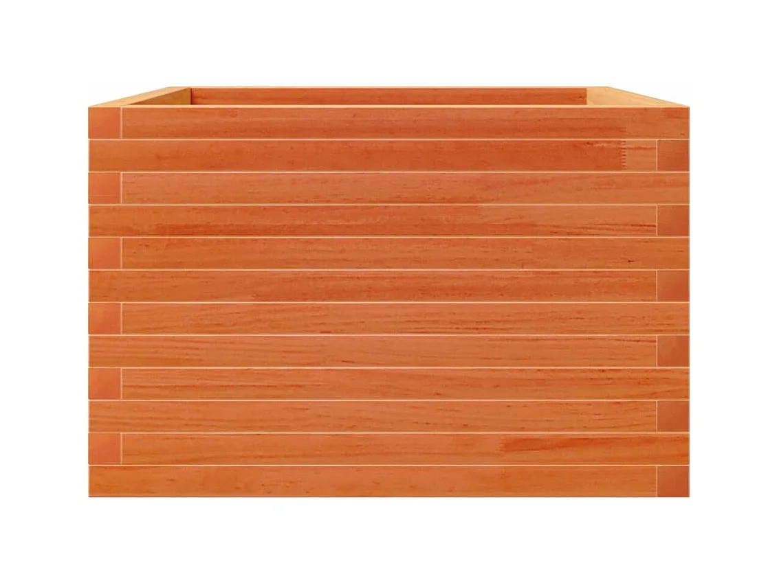 Jardinière bac lit surélevé bois marron 70 x 70 x 45.5 cm 02_0038490