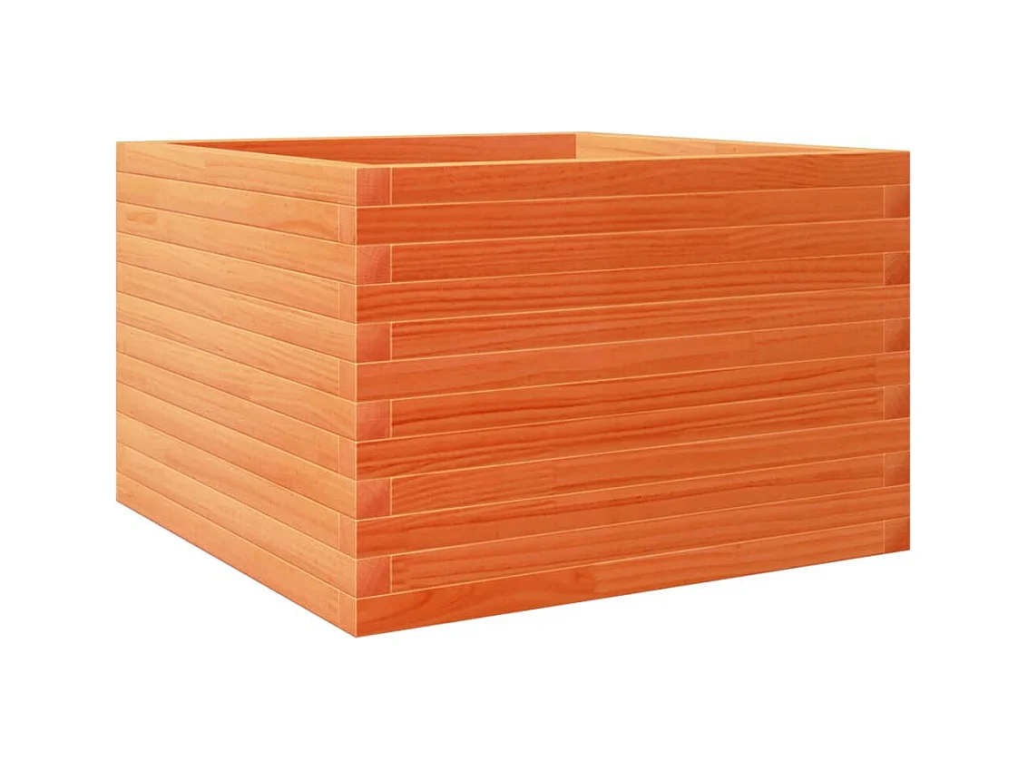 Jardinière bac lit surélevé bois marron 70 x 70 x 45.5 cm 02_0038490