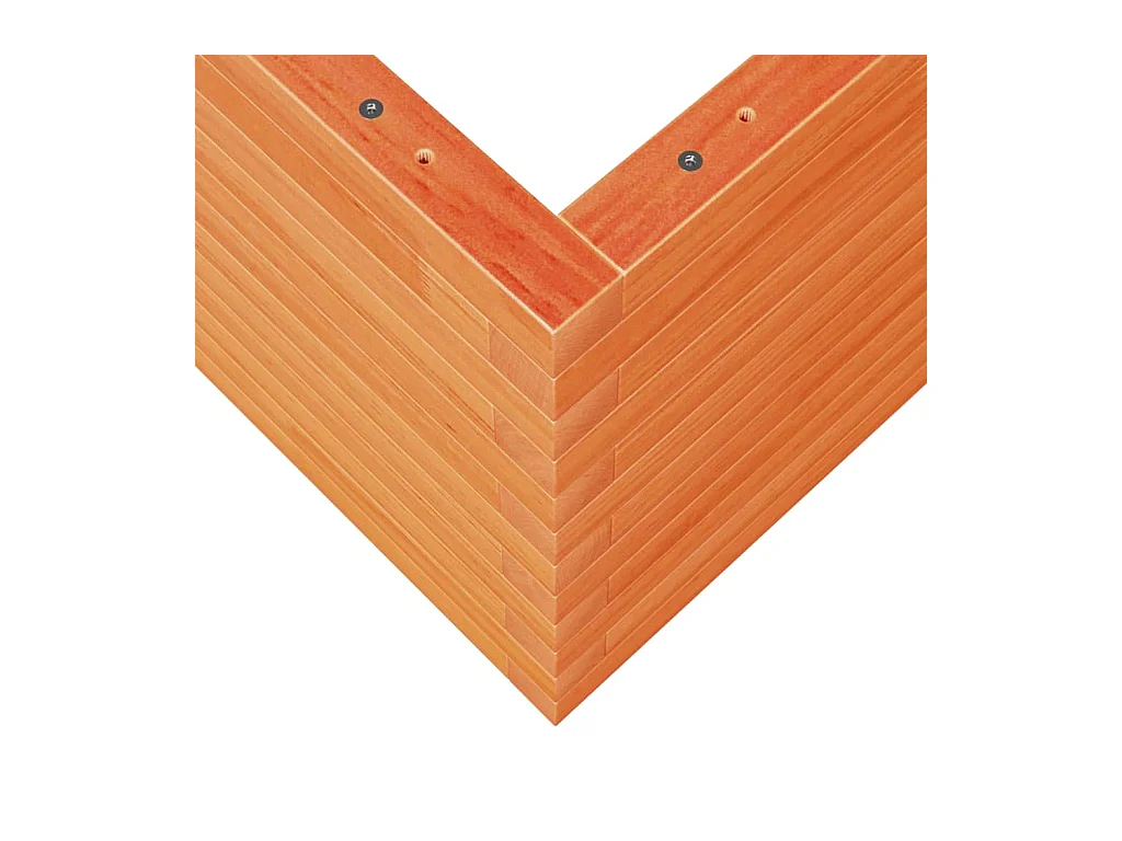 Jardinière bac lit surélevé bois marron 70 x 70 x 45.5 cm 02_0038490