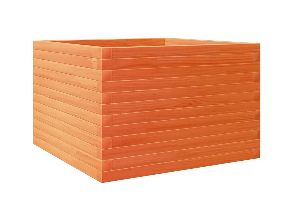 Jardinière bac lit surélevé bois marron 70 x 70 x 45.5 cm 02_0038490