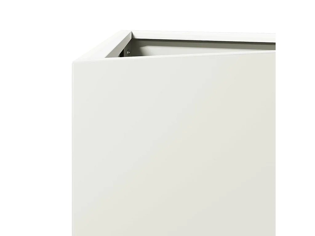 Jardinière bac lit surélevé blanche 30 x 26 x 75 cm 02_0039093