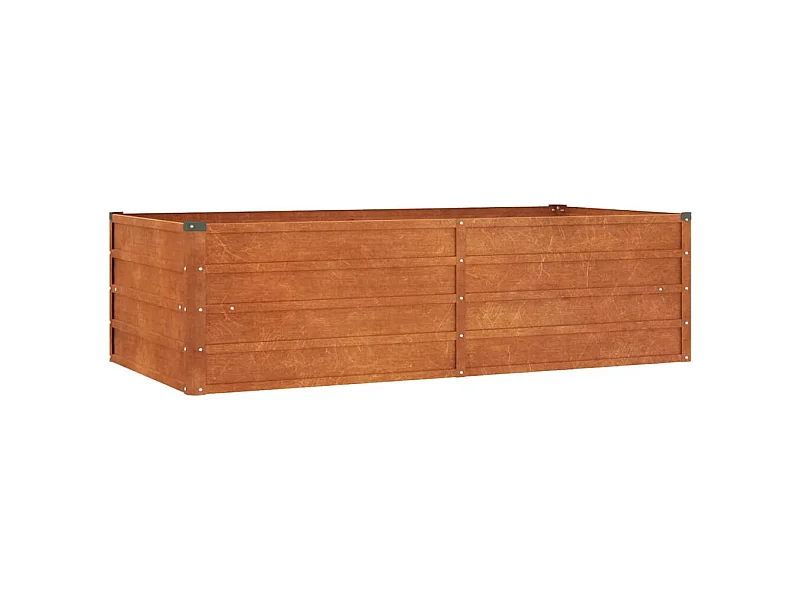 Jardinière bac lit surélevé marron 160 x 80 x 45 cm 02_0039864