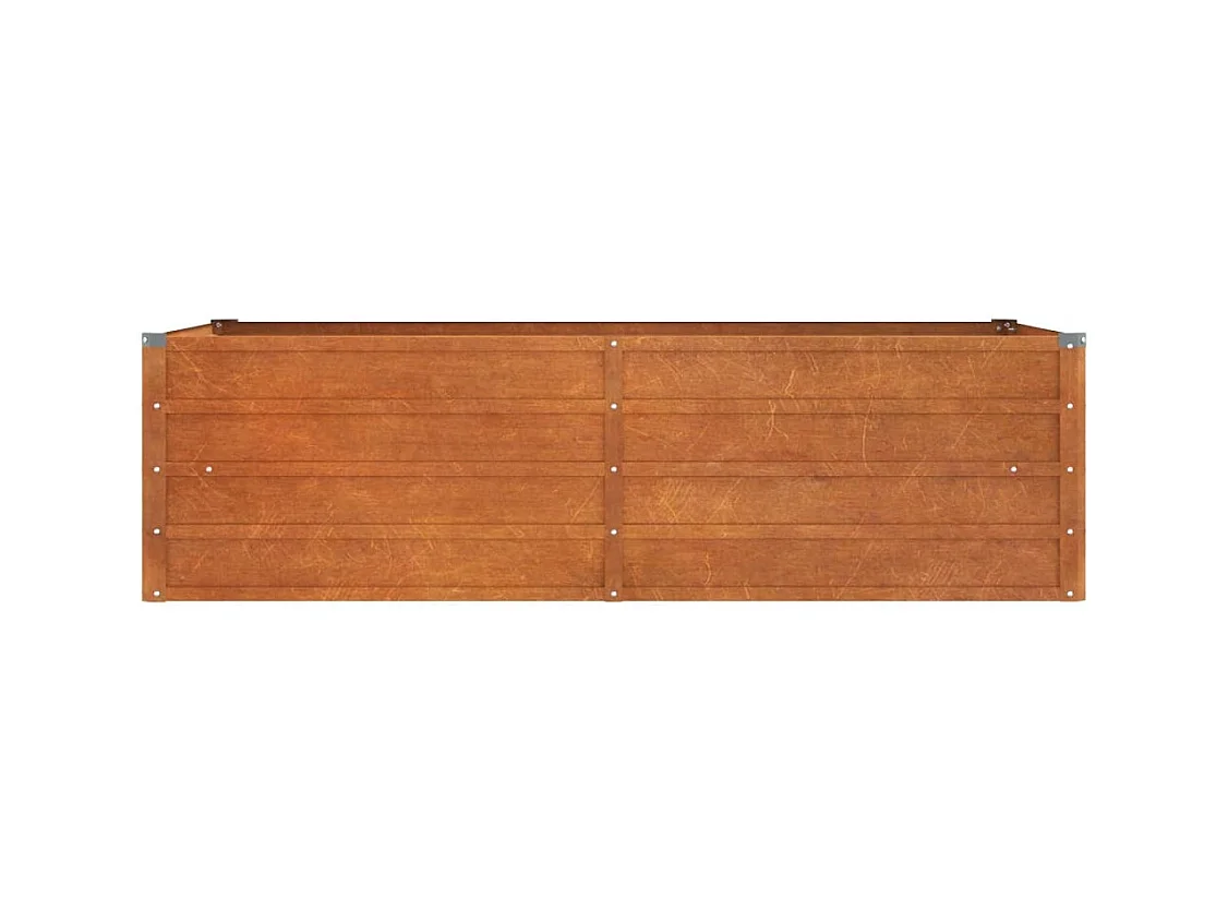 Jardinière bac lit surélevé marron 160 x 80 x 45 cm 02_0039864