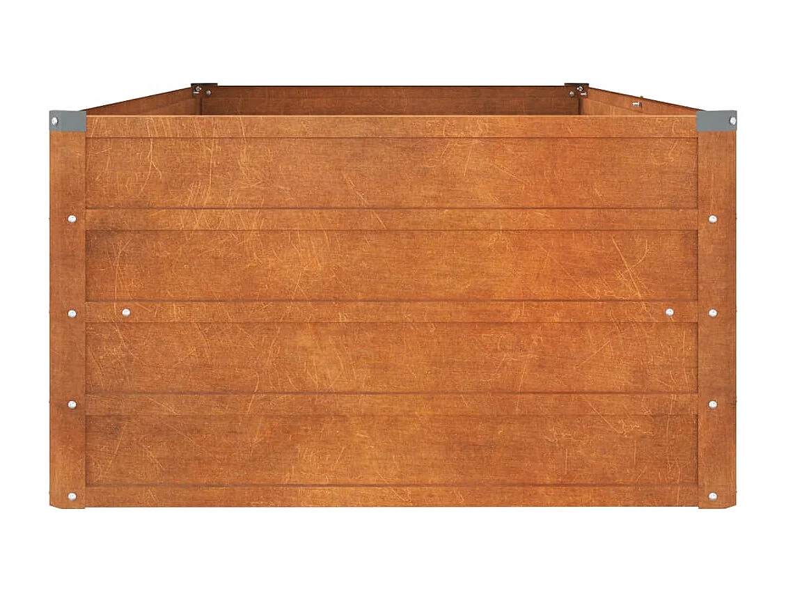 Jardinière bac lit surélevé marron 160 x 80 x 45 cm 02_0039864