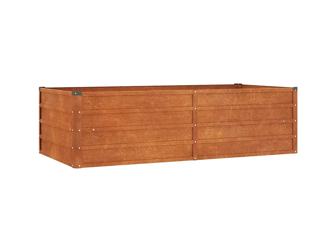 Jardinière bac lit surélevé marron 160 x 80 x 45 cm 02_0039864