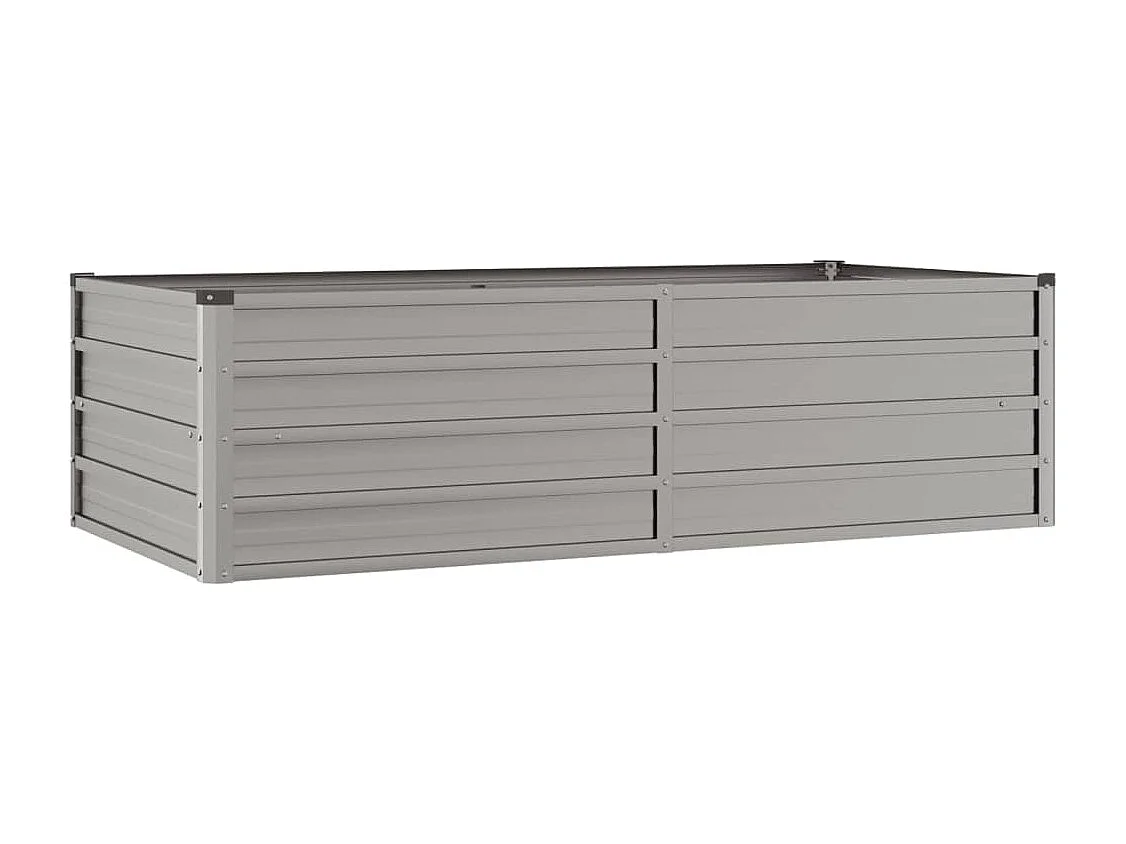 Macetero bancal elevado plantas flores terraza jardín oxidado 160 x 80 x 45 cm acero corten marrón 02_0039864