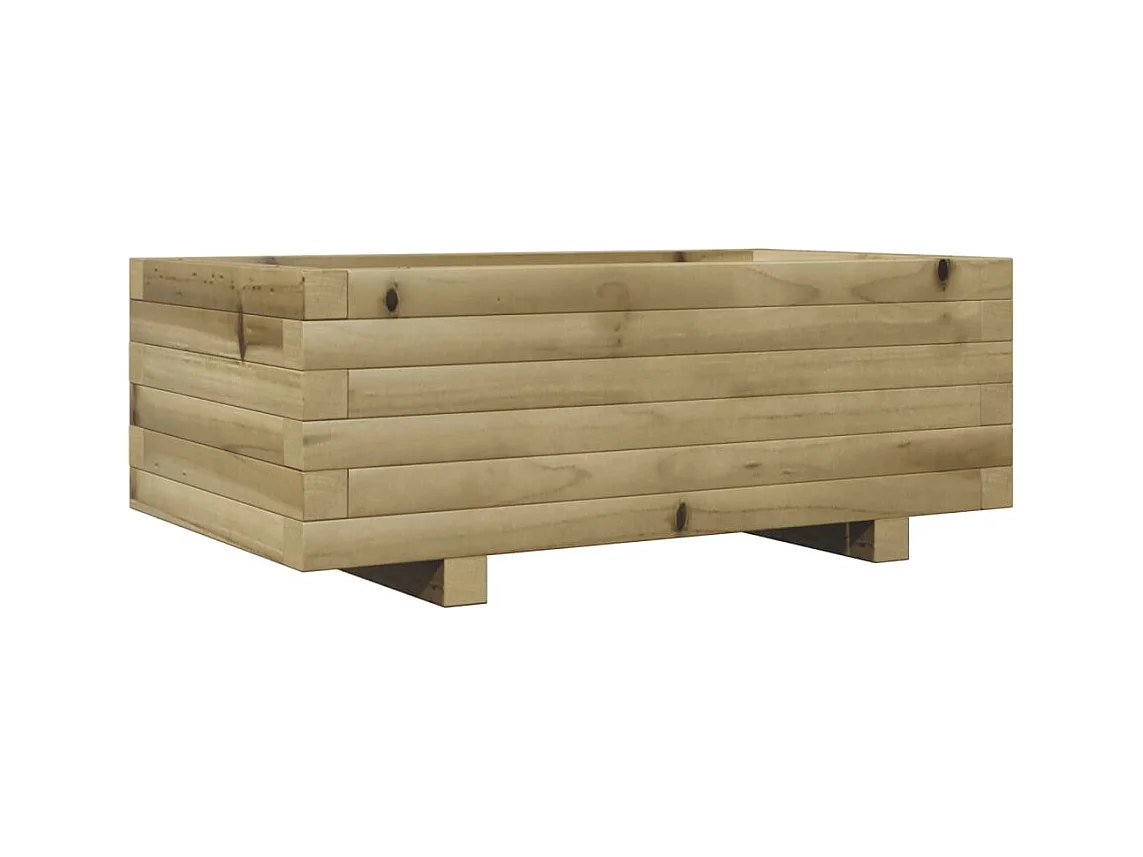 Jardinière bac lit surélevé bois marron 70 x 40 x 45438 cm 02_0037773