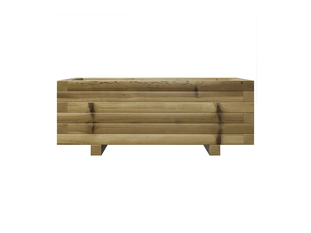 Jardinière bac lit surélevé bois marron 70 x 40 x 45438 cm 02_0037773