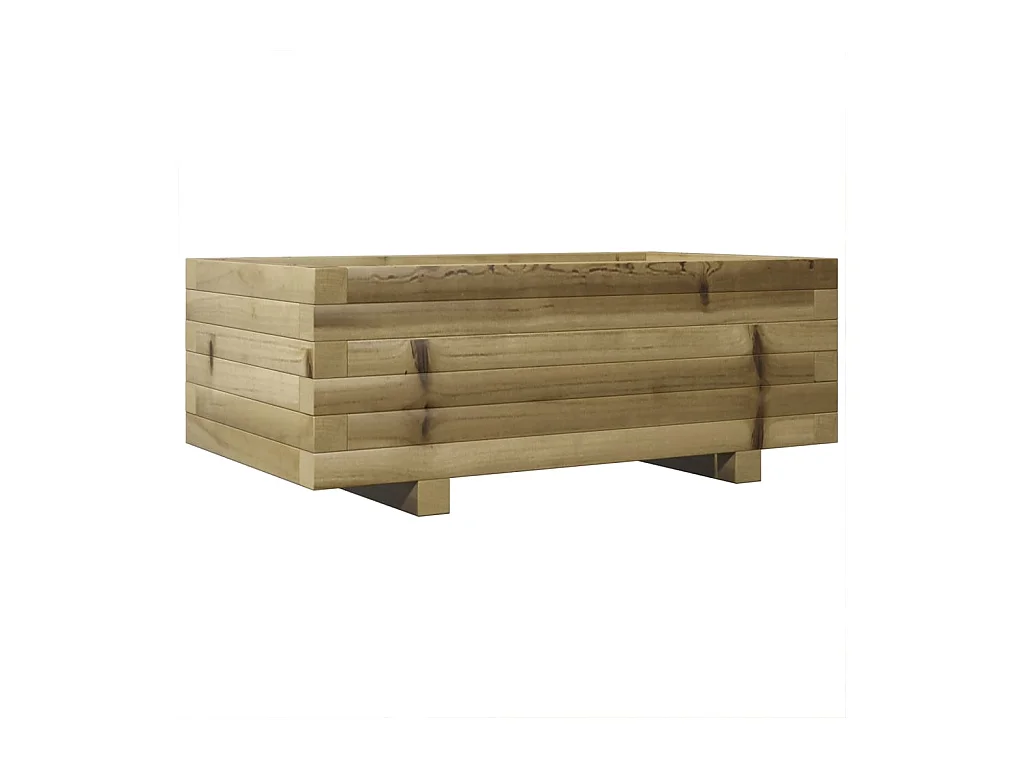 Jardinière bac lit surélevé bois marron 70 x 40 x 45438 cm 02_0037773