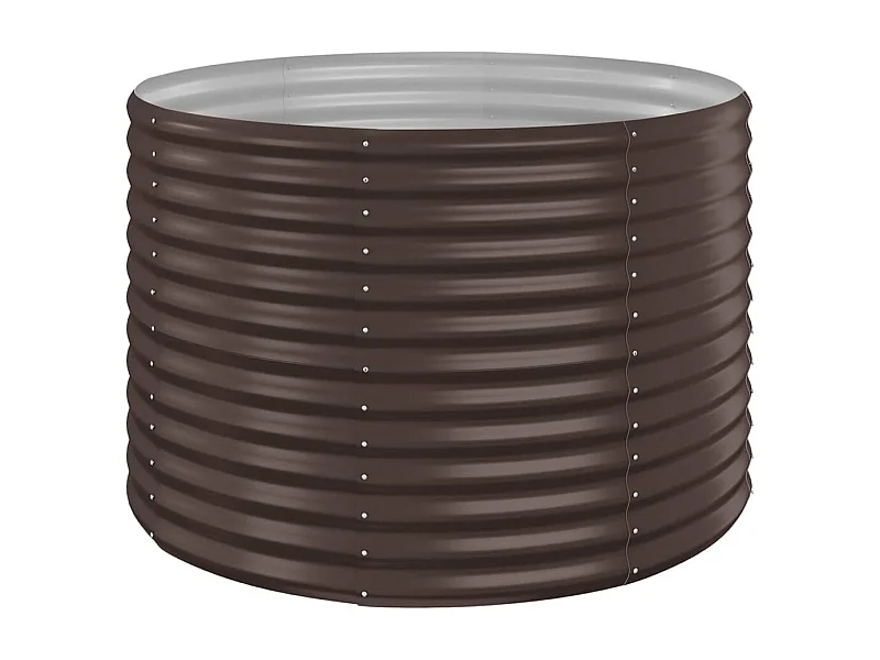 Jardinière bac lit surélevé marron 100 x 100 x 68 cm 02_0039553