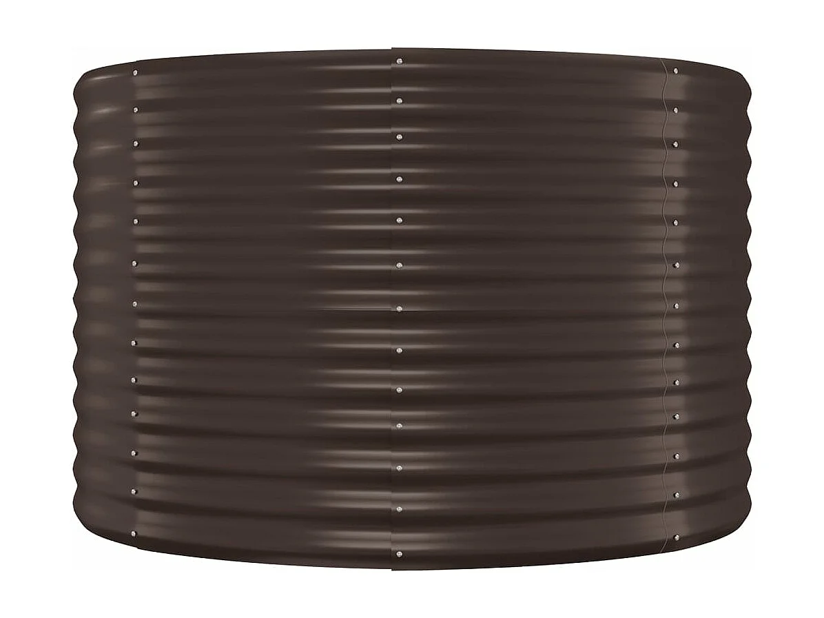 Jardinière bac lit surélevé marron 100 x 100 x 68 cm 02_0039553