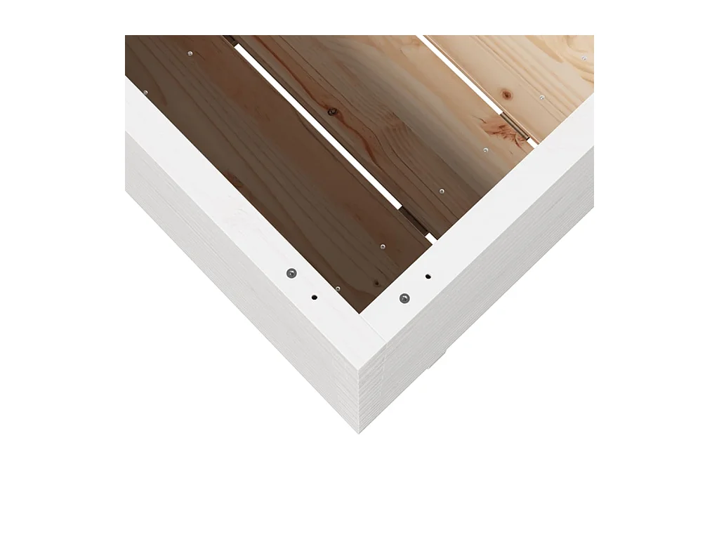 Jardinière bac lit surélevé bois blanche 80 x 80 x 72 cm 02_0037928